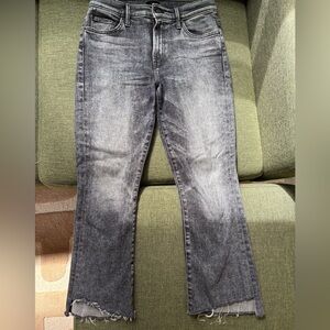 MOTHER Insider Crop Step Fray Train Stops Jean